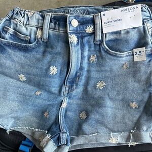 Arizona Jean Company Blue Denim Curvy Shorts